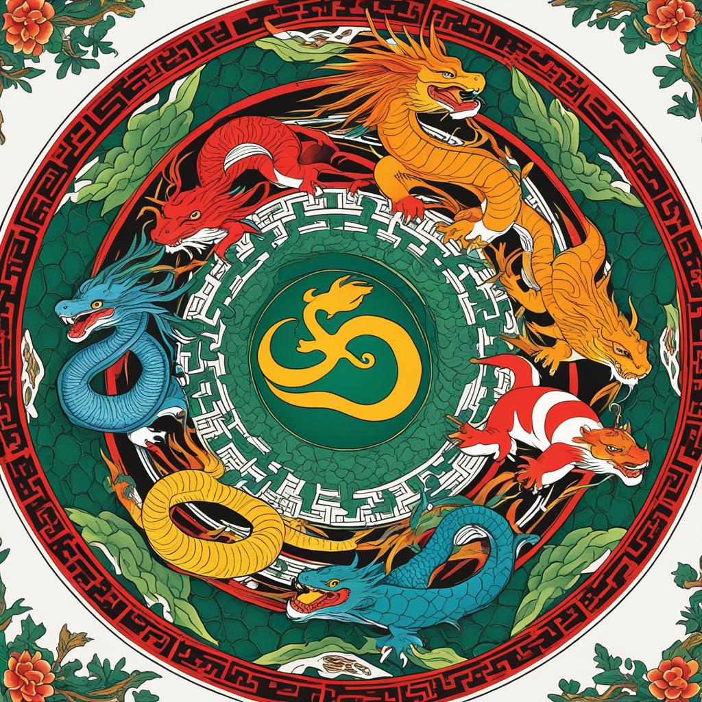 Les 5 animaux Feng Shui