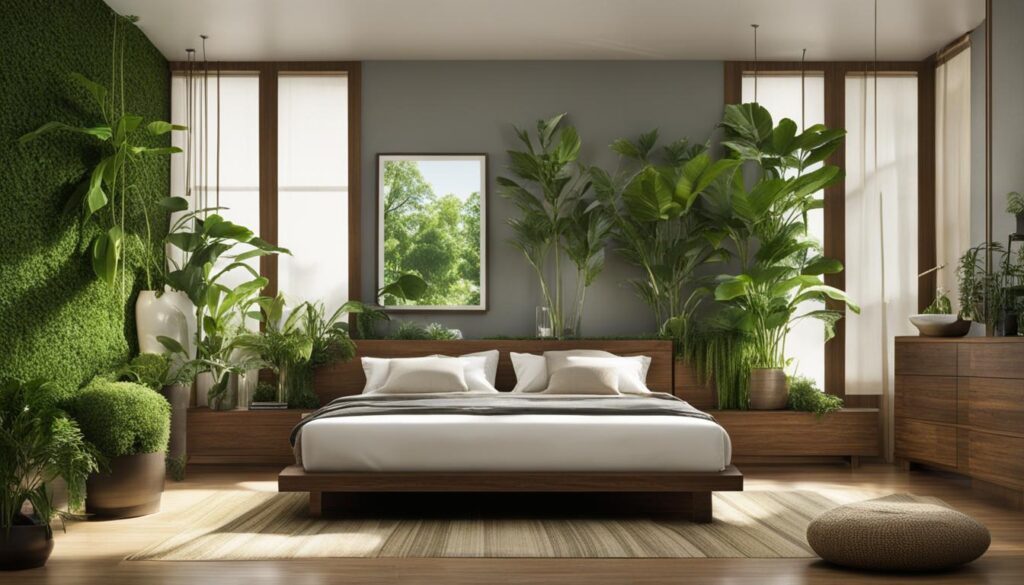 Plante dans une chambre Feng Shui