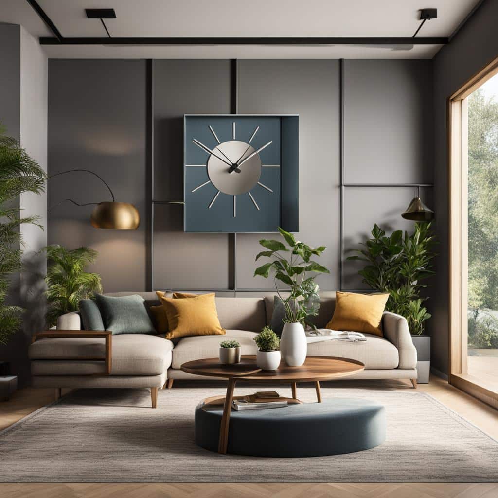 horloge dans un salon Feng Shui horloge dans un salon Feng Shui