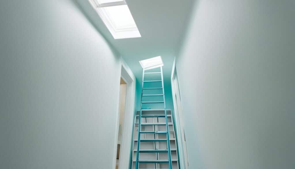 peindre un plafond bas pour agrandir l'espace