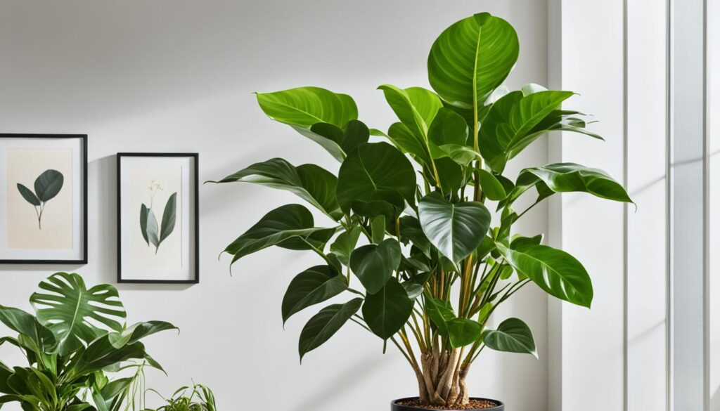 Ficus Elastica et Philodendron Ficus Elastica et Philodendron